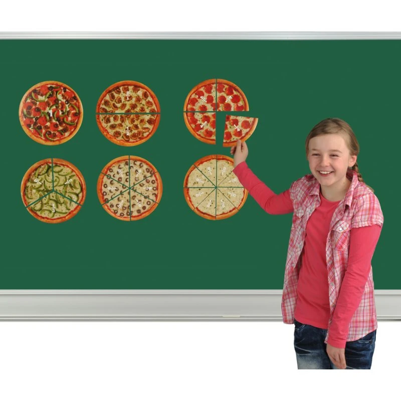 Bruchrechen-Set „Pizza“ magnetisch, 24-teilig