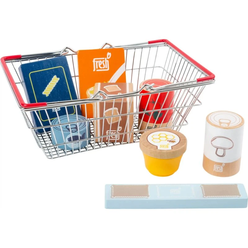 Small Foot Lebensmittel-Set Fresh im Einkaufskorb