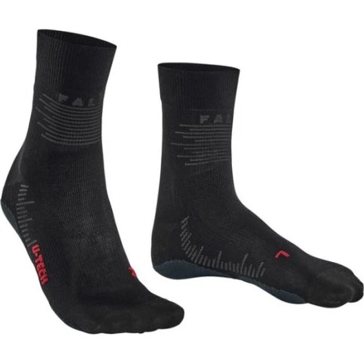 FALKE RU True Motion Damen Lauf-Socken, Schwarz, 35-36