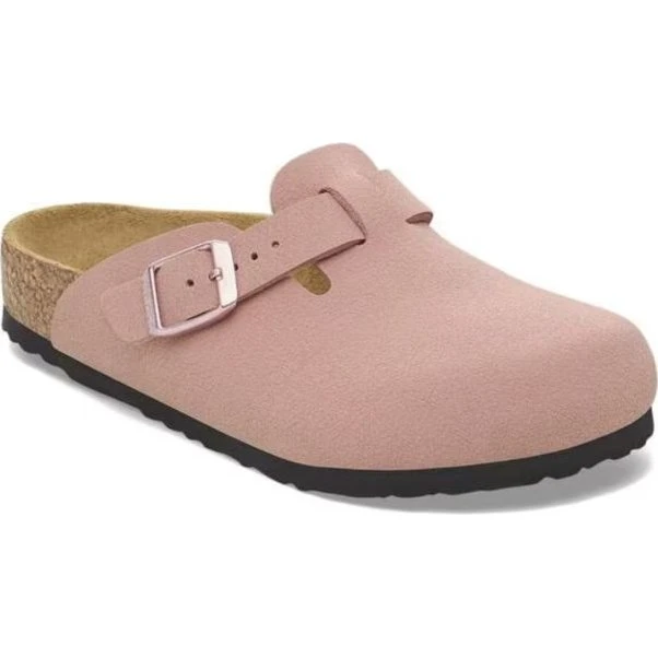 Birkenstock Boston Clogs Birko-Flor Nubuck Rosa Kinder