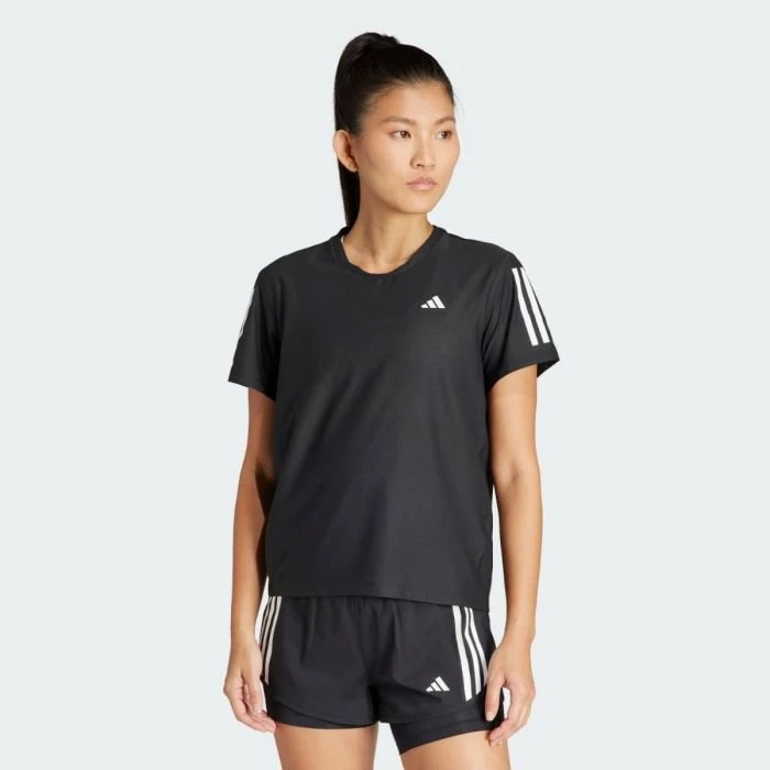 adidas Own The Run Damen Laufshirt XS Schwarz
