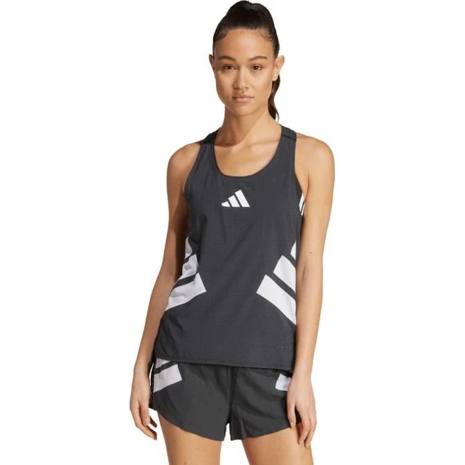 adidas Road to Record Tank Top Schwarz Damen M