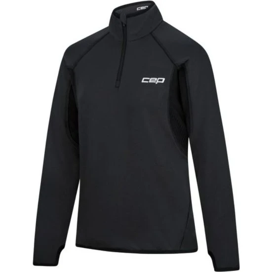 CEP Core Run Thermal Zip Shirt Long Sleeve S - Schwarz