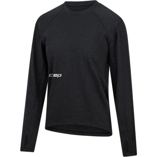 CEP Core Run Merino Shirt Long Sleeve - Damen - L - Schwarz