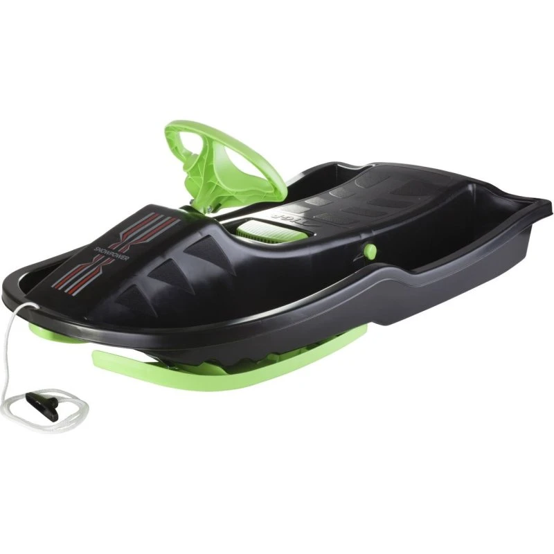 Stiga SNOWPOWER Lenkschlitten Schwarz/Green mit Bremse