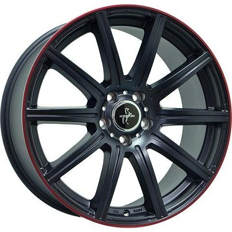 Keskin Wheels KT16 Dynamic matt Schwarz/Rot 19 Zoll 9.5Jx19 ET45