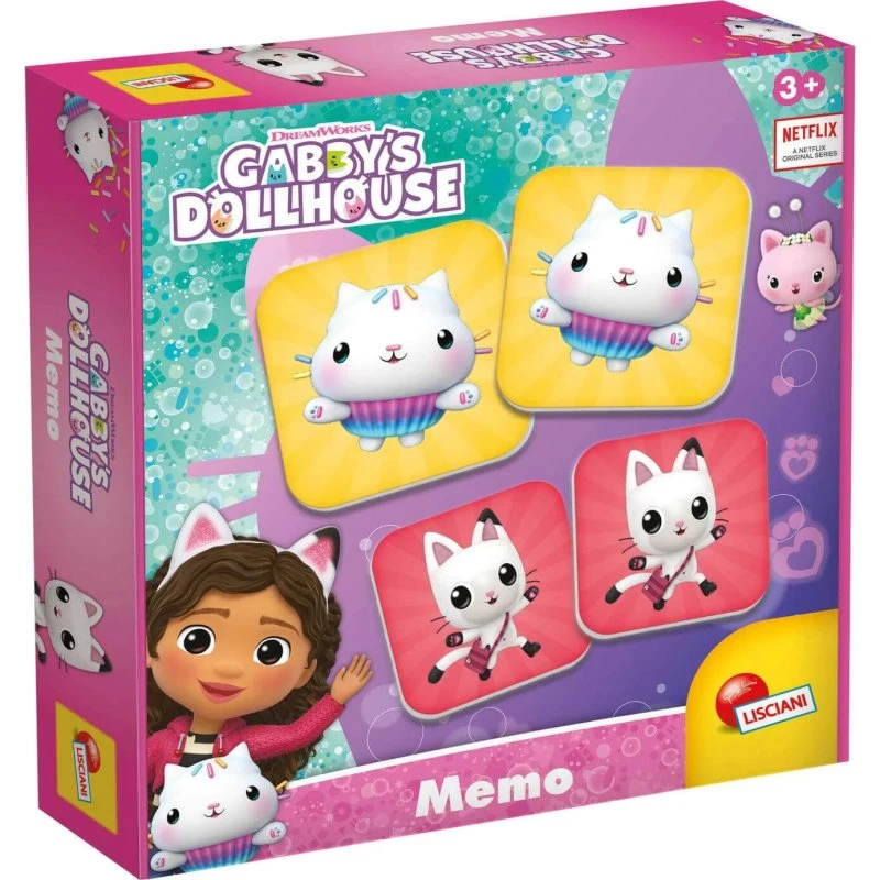 Lisciani Gabby's Dollhouse Memory-Spiel ab 3 Jahren