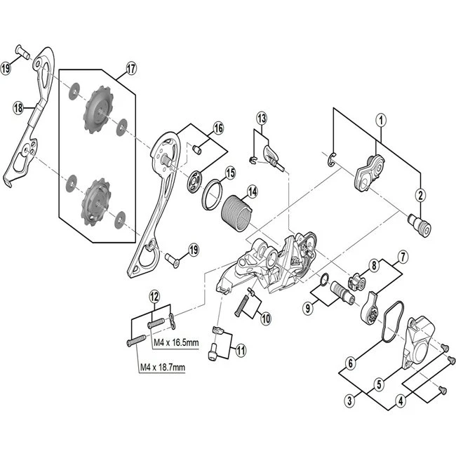 Shimano XT RD-M786 Schaltwerk Shadow Plus