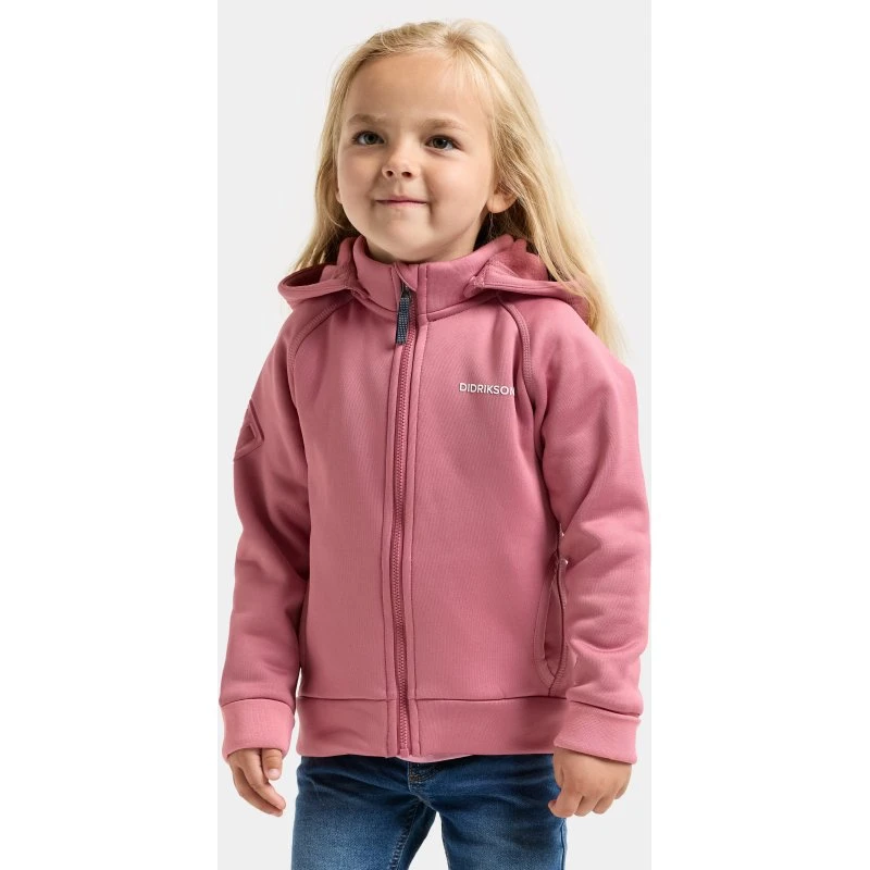 Didriksons Siljan Fleecejacke mit Kapuze für Kinder