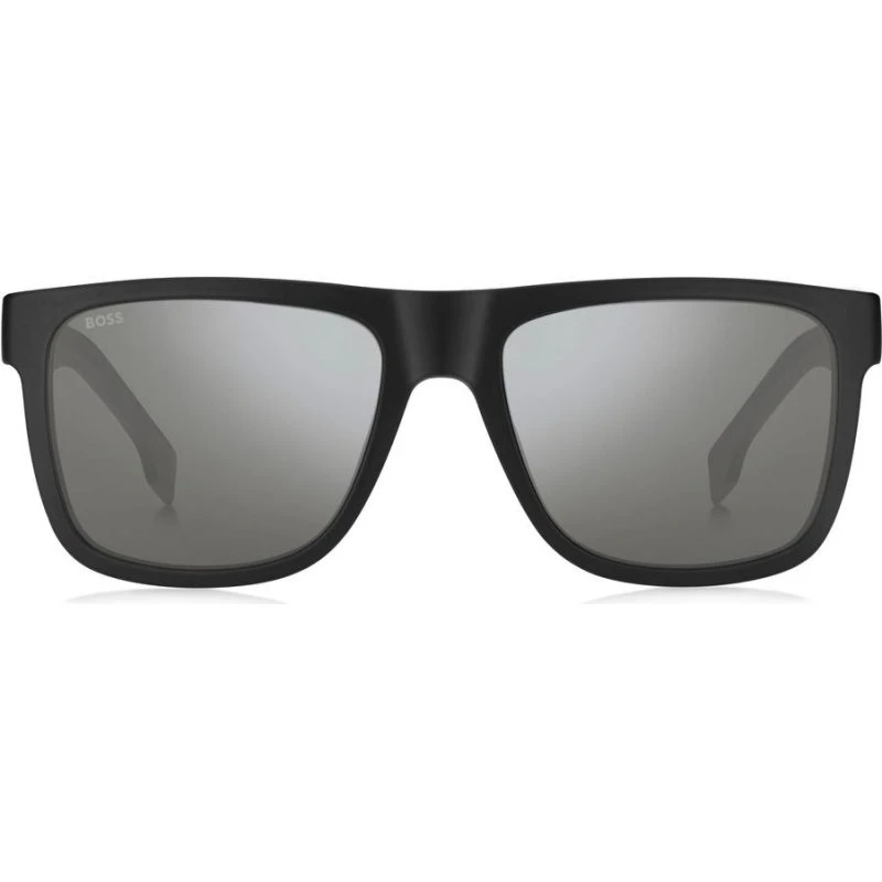BOSS 1647/S Sonnenbrille Herren Schwarz Quadratisch Silber 55mm
