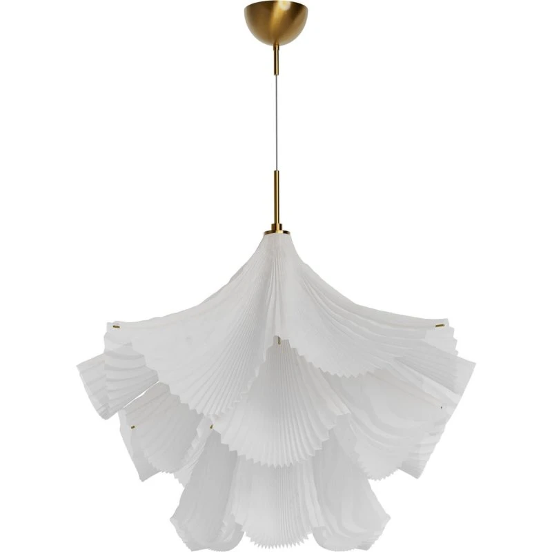 By Rydéns Hängeleuchte Juliette, Weiß, Tüll & Metall, 75 cm