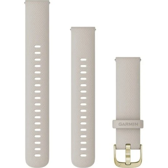 Garmin Silikonarmband 18 mm Quick Release - Light Sand / Gold