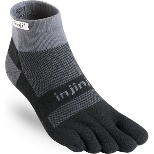 Injinji Performance Run Mid Weight Mini Crew Socken Grau, Gr. 44½-47