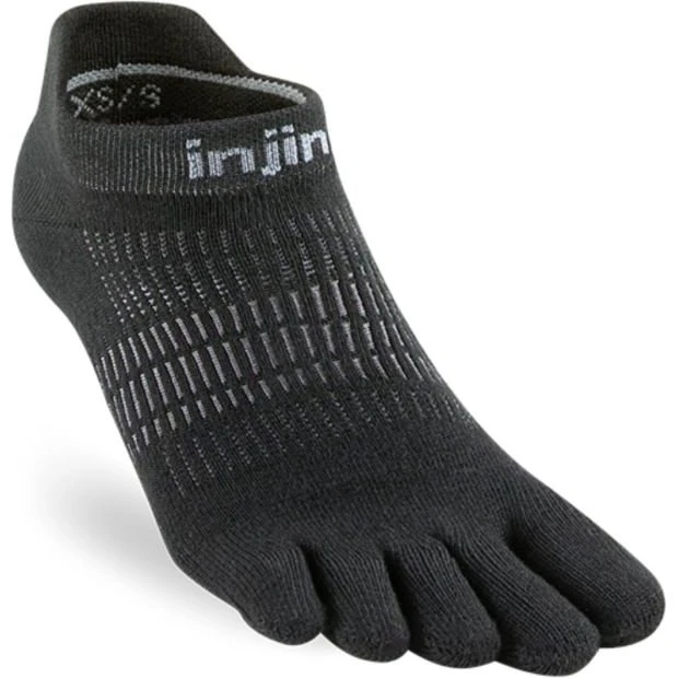 Injinji Run Light Weight No-Show Socken XS/S Damen - Schwarz