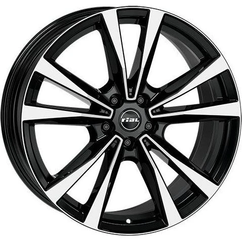 RIAL M12 Felge 19 Zoll Diamantschwarz Frontpoliert 5x112 ET49