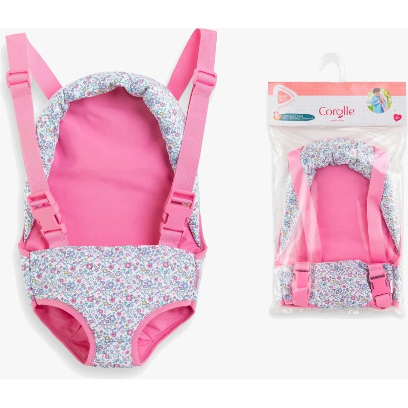 Corolle Puppen-Tragesitz floral, passend für Puppen bis 42 cm