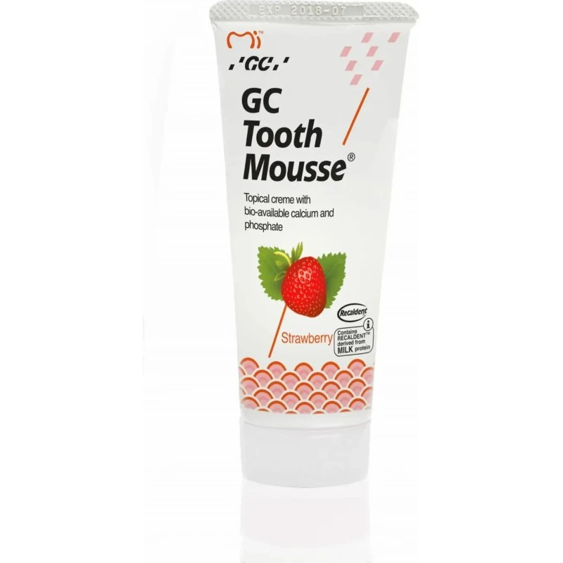 GC Tooth Mousse Zahnpasta Erdbeere, fluoridfrei, 35 ml