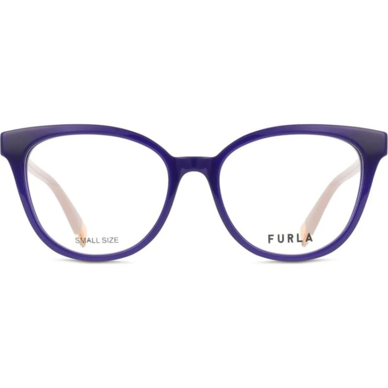 Furla VFU832 Brille - Blau, Cat-Eye/Schmetterling Optik