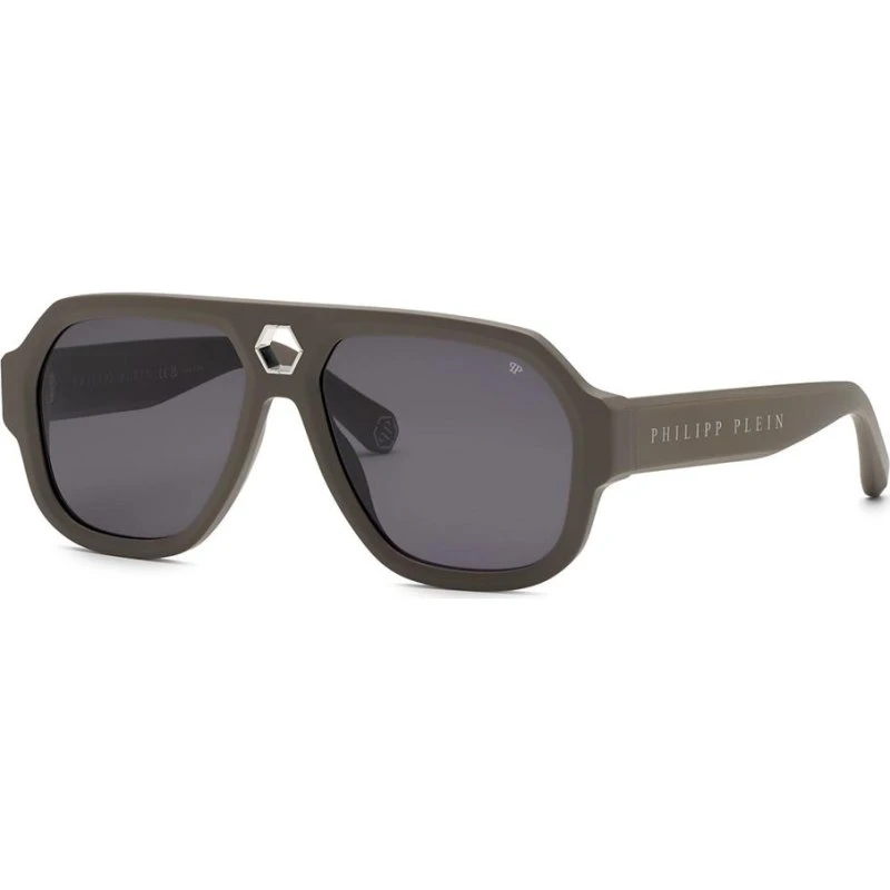 Philipp Plein Plein Starlight SPP143 Sonnenbrille Grün/Grau 58mm