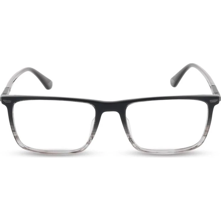 Police VPLQ68 New Crossroads Brille – Rechteckig, Grau, Unisex