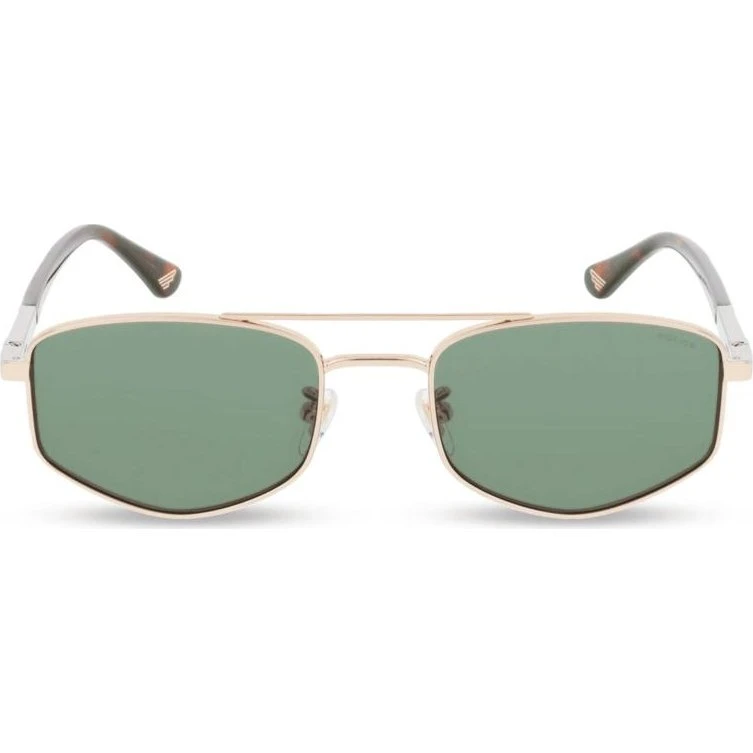 Police New Crossroads 3 SPLQ84 Sonnenbrille - Gold/Grün Unisex