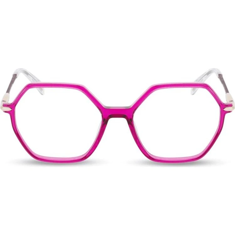 Police VPLR13 Brille Unisex Violett Geometrisch