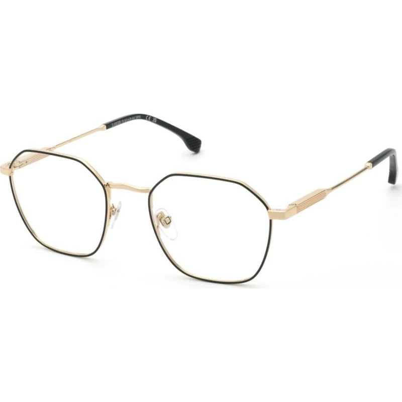 Lozza VL2431 Brille Unisex - Geometrisches Metallgestell in Roségold