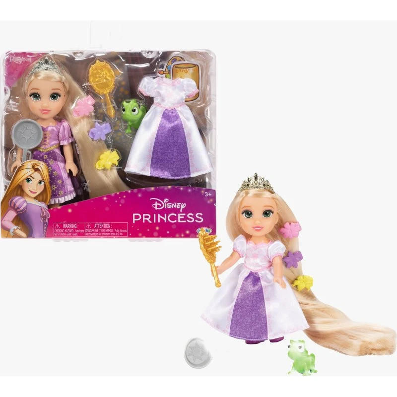 Jakks Pacific Disney Rapunzel Puppe mit langem Haar (15 cm)