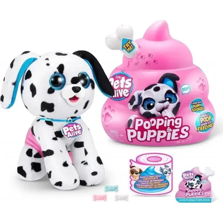 Pets Alive Pooping Puppies Interaktives Plüschtier