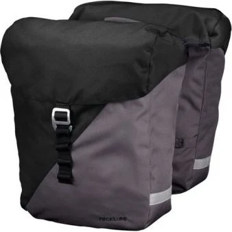 Racktime Doppeltasche Vida schwarz-grau 24,5L