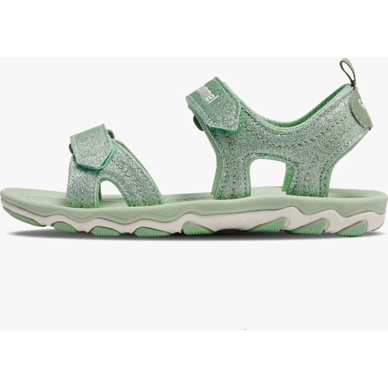 Hummel Glitter Jr. Kindersandalen - Frosty Green
