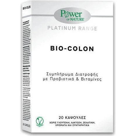 Power Of Nature Platinum Range Bio-Colon Probiotic 20 Kapseln