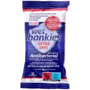 Extra Safe Antibakterielle Feuchttücher, 12er Pack