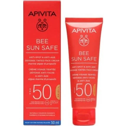 Apivita Bee Sun Safe Anti-Peeling Sonnenschutz SPF50, 50 ml