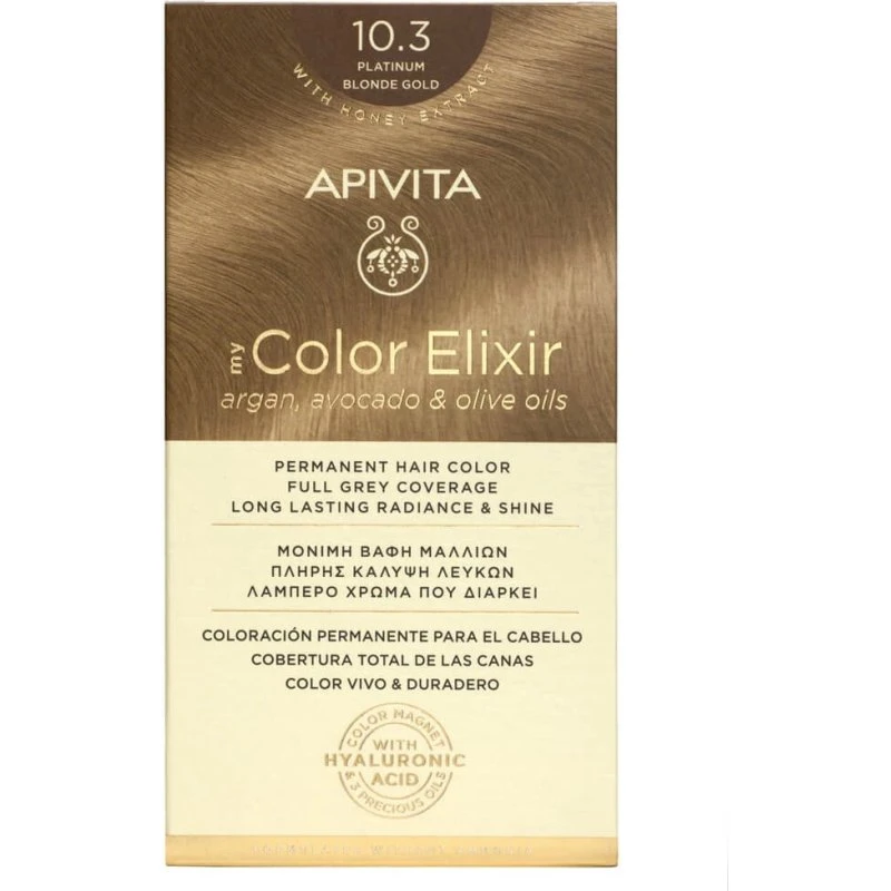 Apivita My Color Elixir Permanente Haarfarbe N10.3 Blond Gold