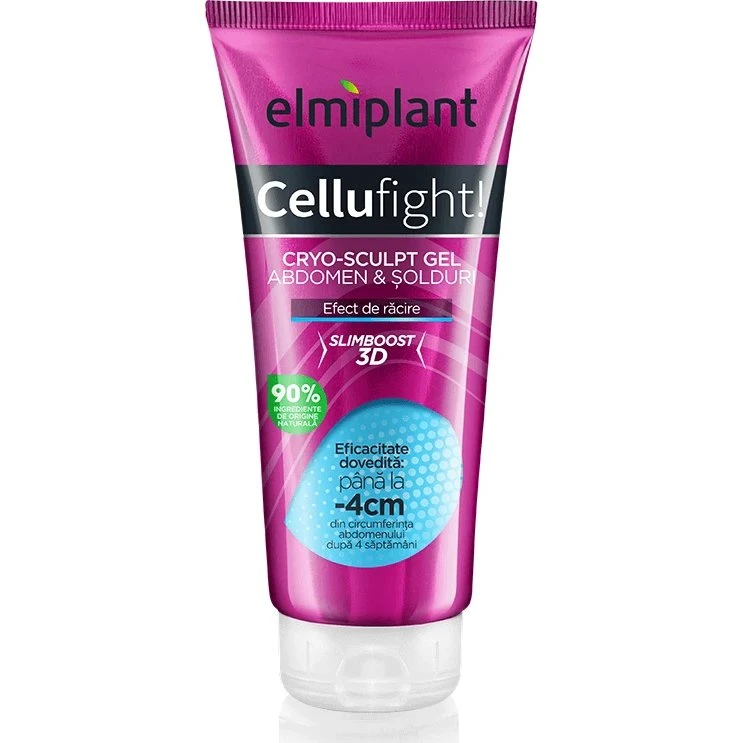 Elmiplant Cellufight Cryo-sculpt Bauch- und Hüftgel, 200 ml