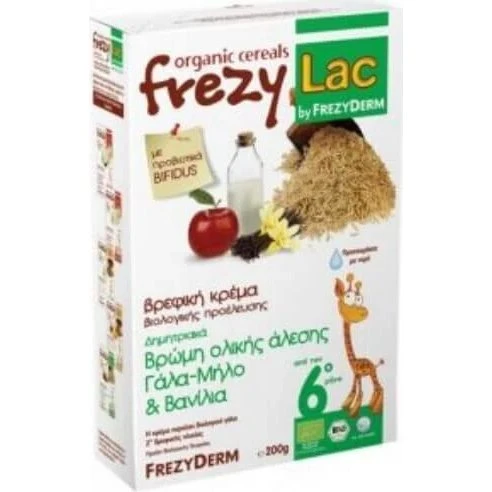 FREZYLAC Bio-Babycreme Müsli-Creme Hafer, Obst & Vanille 200g
