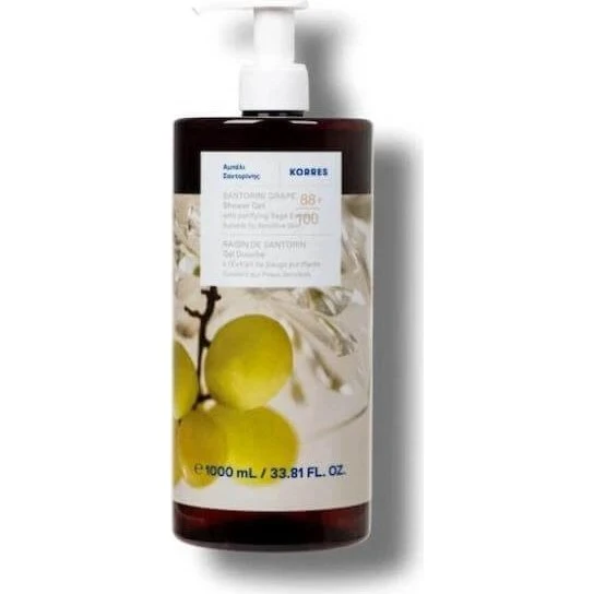 KORRES Renewing Body Cleanser Duschgel Santorini Rebe 1000ml