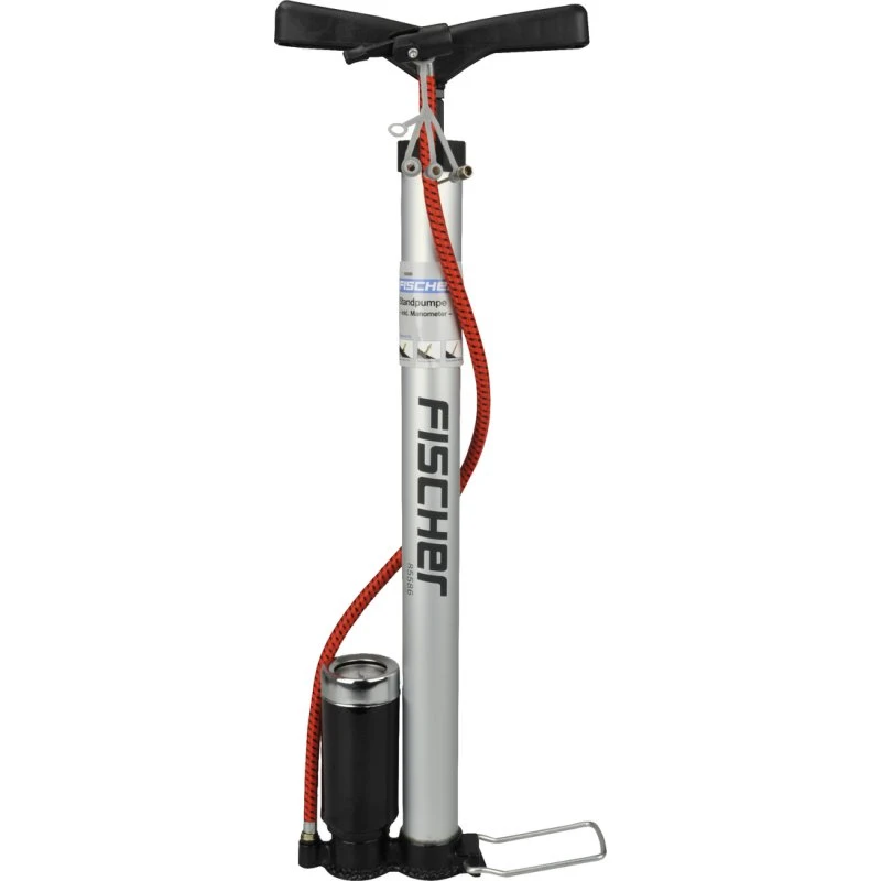 FISCHER Fahrrad-Standpumpe Alu 85586 mit Manometer