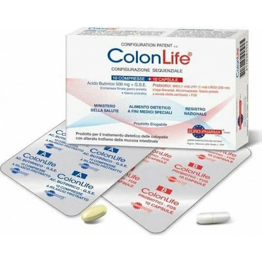 Colon Life Colon Bionate Probiotikum mit Buttersäure, 20 Kapseln