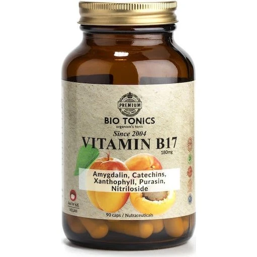 Bio Tonics Vitamin B17 (Amygdalin) 180mg - 90 pflanzliche Kapseln