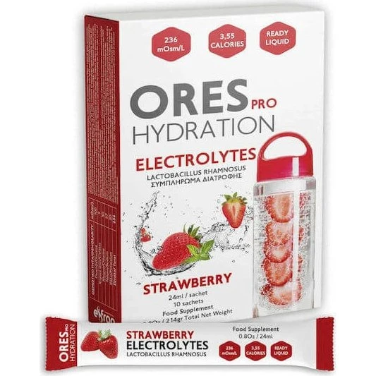 Eifron Erze Pro Hydratation Elektrolyte Erdbeere 10 Säckchen