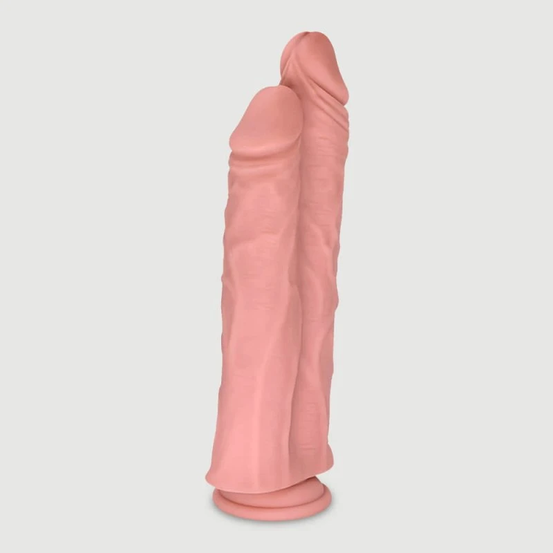 Sexopolis Atlas 26,5 cm Doppel-Dildo aus Silikon mit Saugnapf