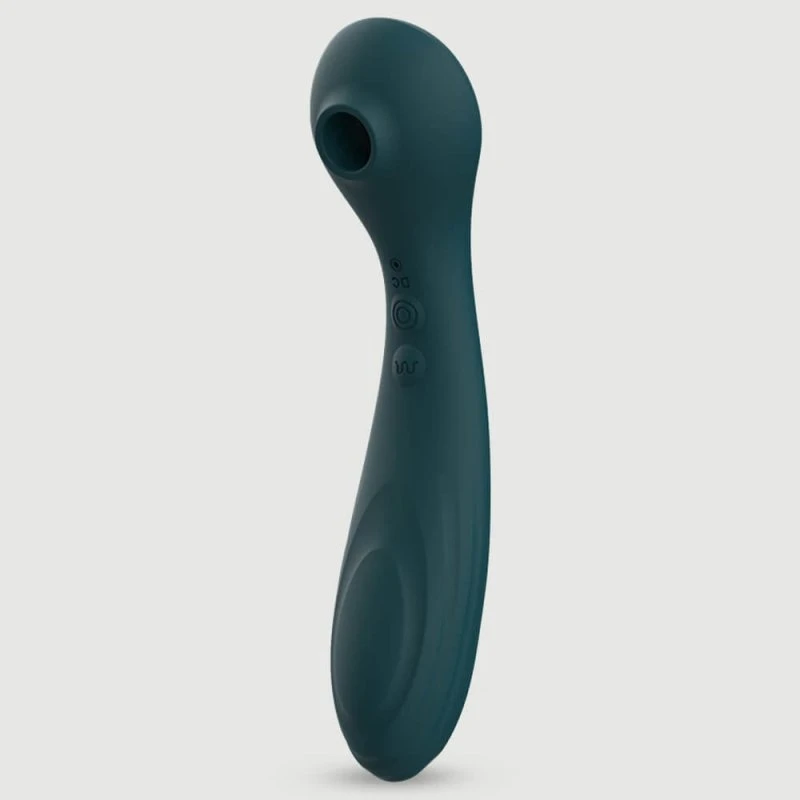 Sexopolis Gemini Premium Klitoris-Saug-Stimulator & Vibrator 2 in 1 - Grün