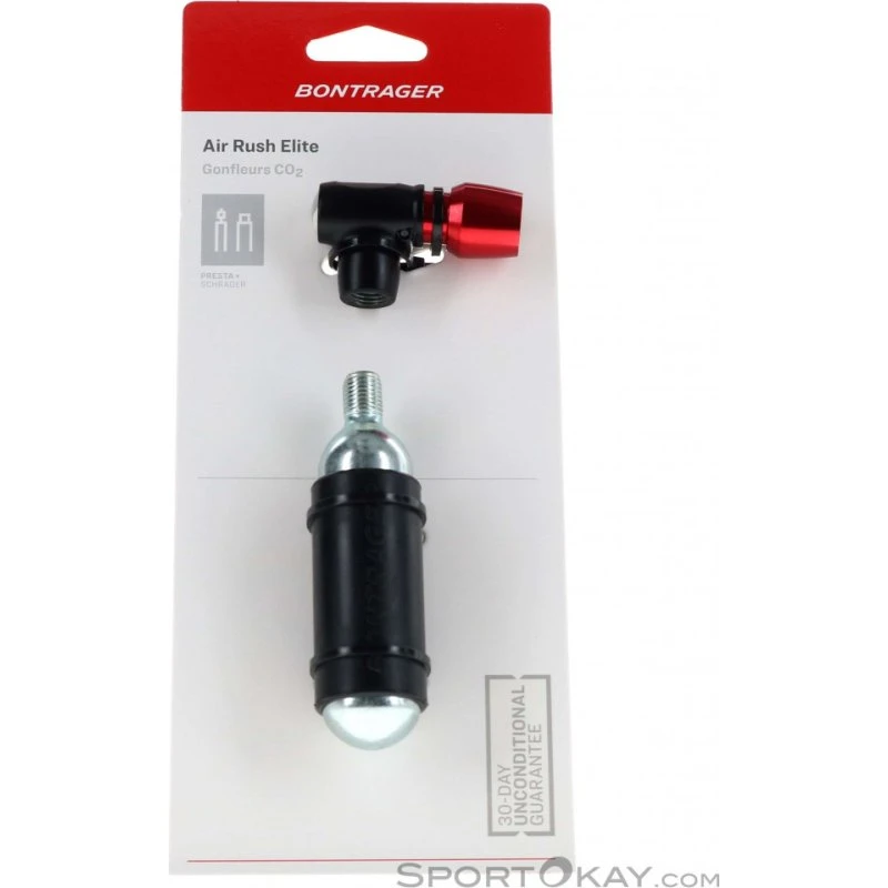 Bontrager Air Rush Elite CO₂-Inflator Rot/Schwarz