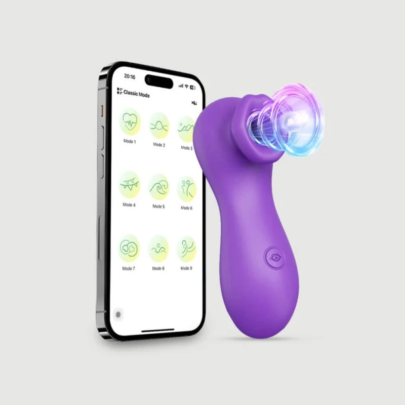 Ultimate Sucker Klitoris-Saugstimulator mit App-Steuerung, Lila