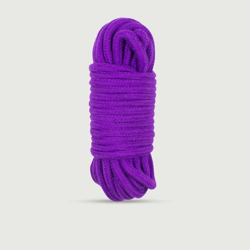 Bondage-Seil aus Baumwolle, 5 m, Lila