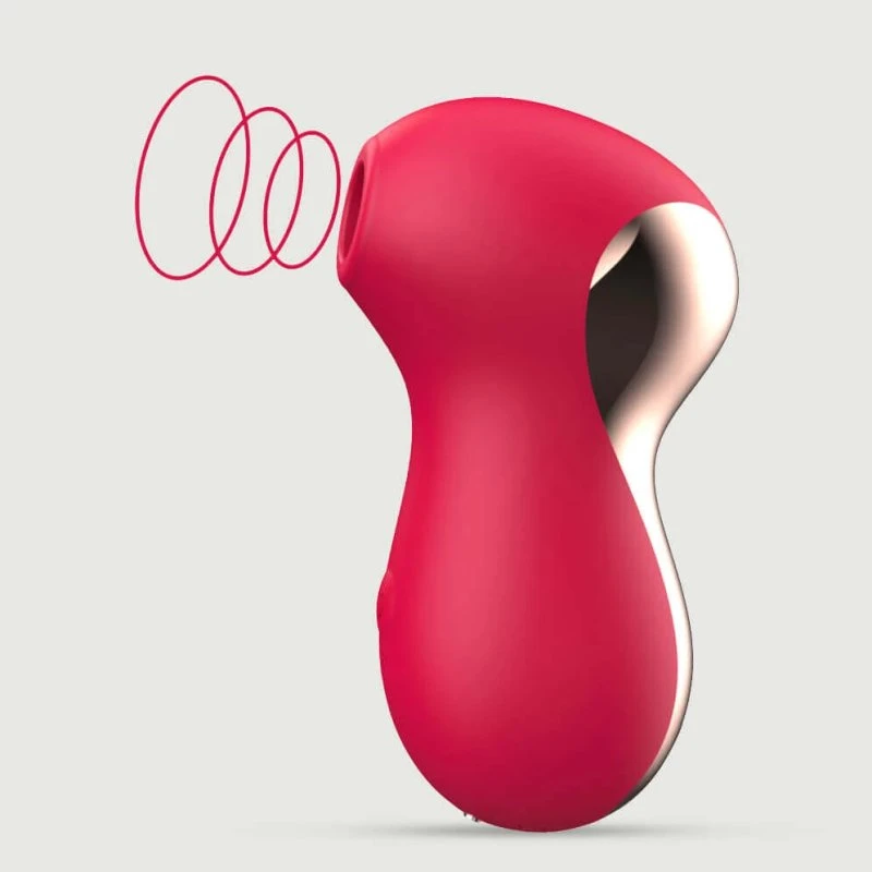 Naughty Penguin Silikonsauger Stimulator - Rot