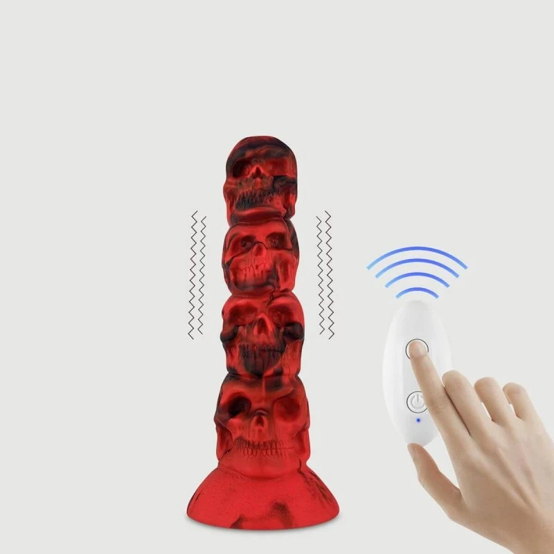The Walking Dead Medium Silikon-Vibrator mit Saugnapf - Rot