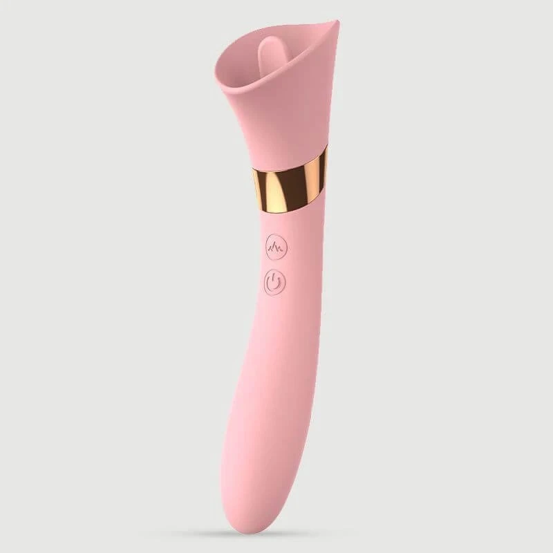 Sexopolis Double Pleasure Silikon Zunge & G-Punkt Vibrator - Pink